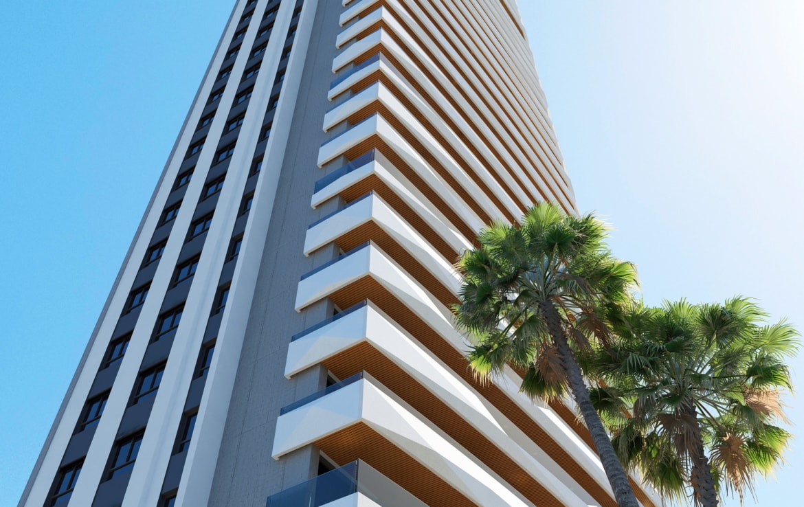 2-4-Bed Apartments in Benidorm Tower by the Beach