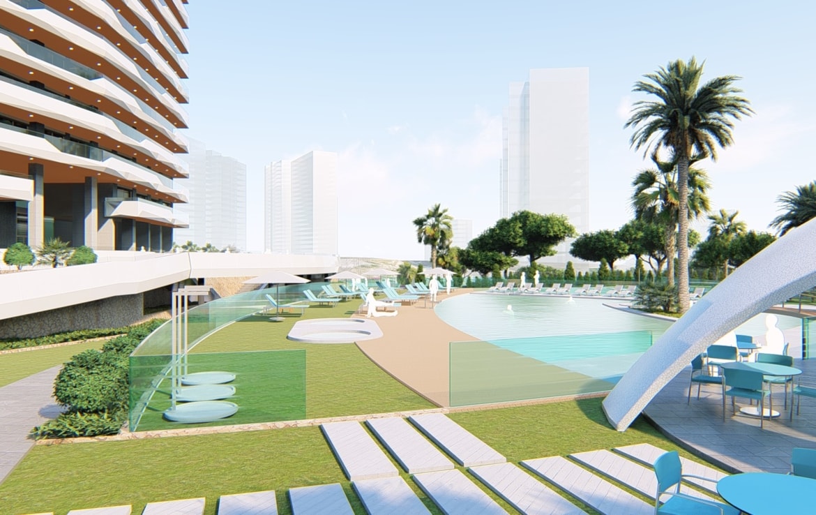 2-4-Bed Apartments in Benidorm Tower by the Beach